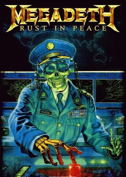 Megadeth rust in peace rock music wall art bedroom canvas poster