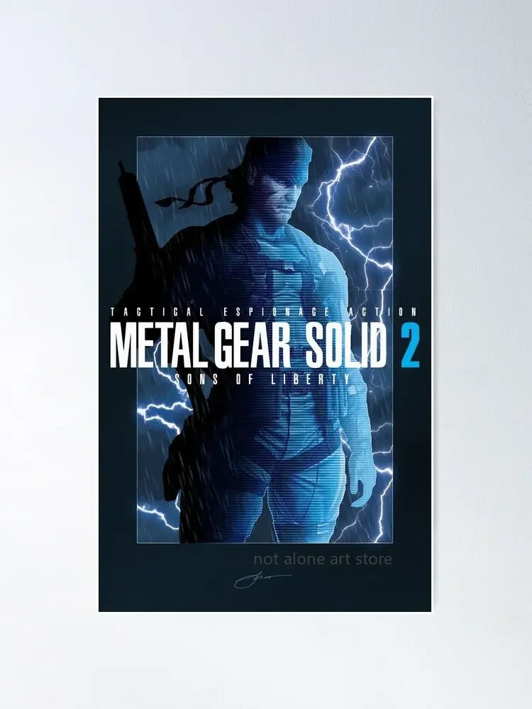 DecorBites™ Metal Gear Solid Art Poster - Canvas Print