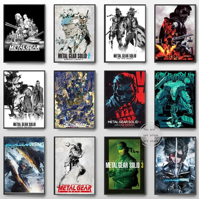 DecorBites™ Metal Gear Solid Art Poster - Canvas Print