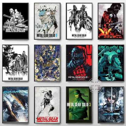 DecorBites™ Metal Gear Solid Art Poster - Canvas Print