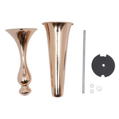 Elegant gold metal flower stand vase candle holder for dining room
