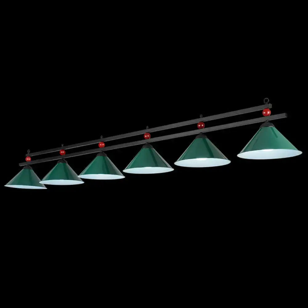 Industrial black metal hanging island light dining room billiard pendant