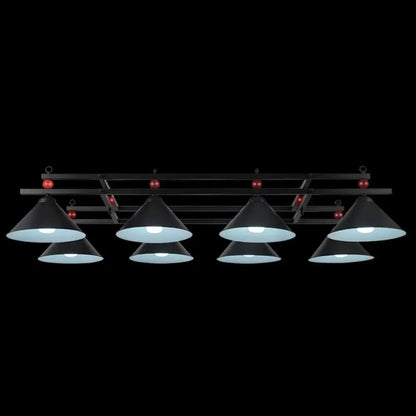 Industrial black metal hanging island light dining room billiard pendant