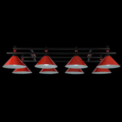 Industrial black metal hanging island light dining room billiard pendant