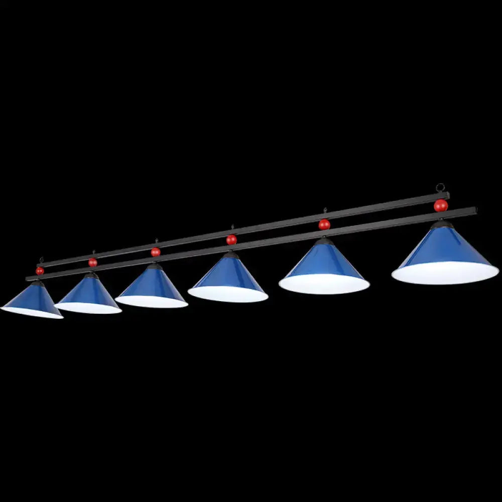 Industrial black metal hanging island light dining room billiard pendant