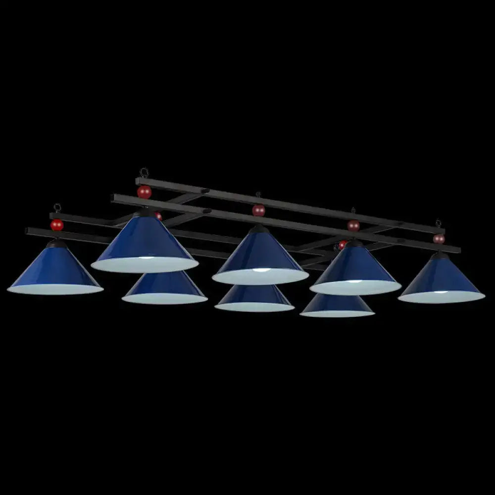 Industrial black metal hanging island light dining room billiard pendant