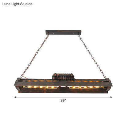 Industrial triangular metal island lighting fixture kitchen pendant