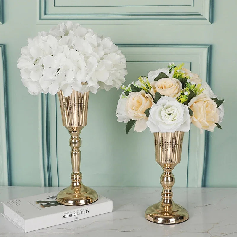 DecorBites™ Metal Trumpet Vase Wedding Centerpiece Decor