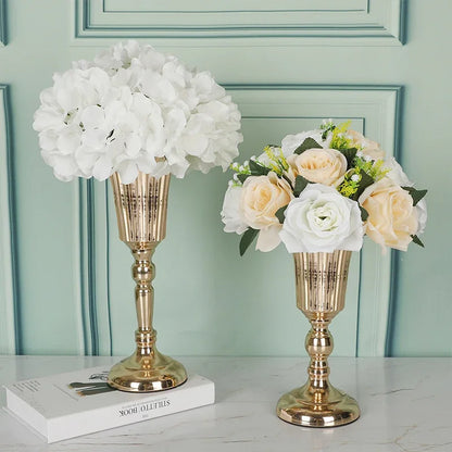 DecorBites™ Metal Trumpet Vase Wedding Centerpiece Decor