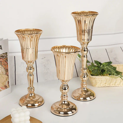 DecorBites™ Metal Trumpet Vase Wedding Centerpiece Decor