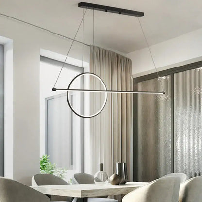 Modern black & white metallic led pendant light – kitchen black metal shade