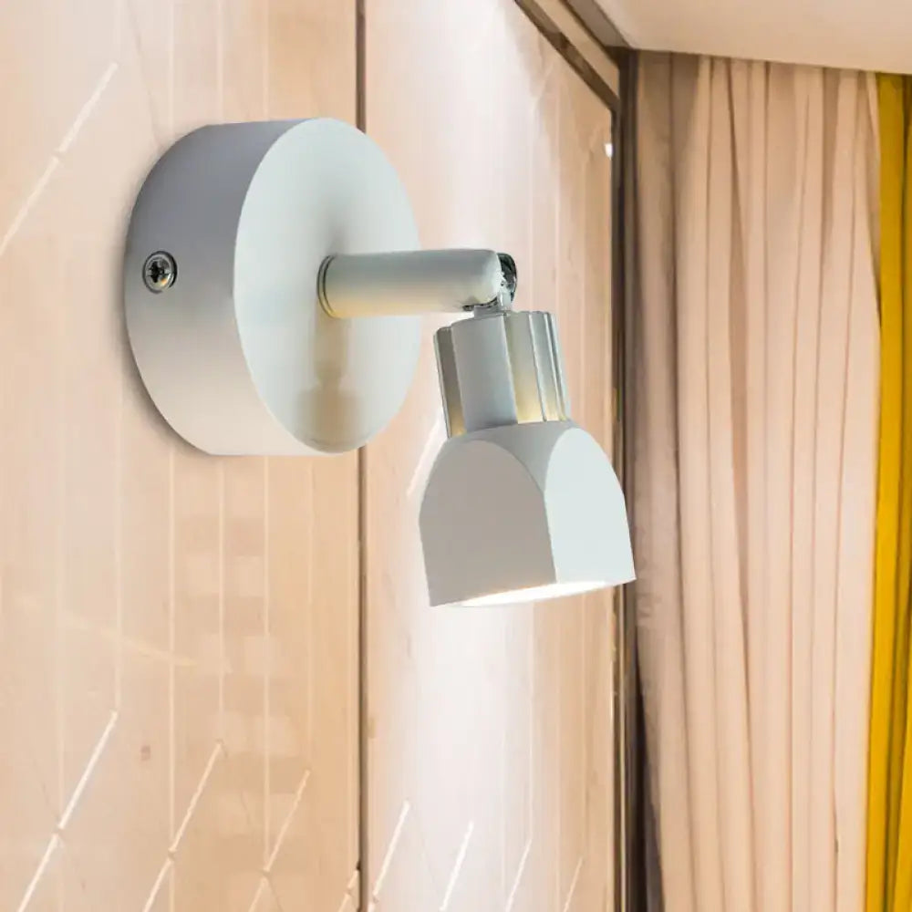 Contemporary style black & white led wall lamp – bedroom spotlight