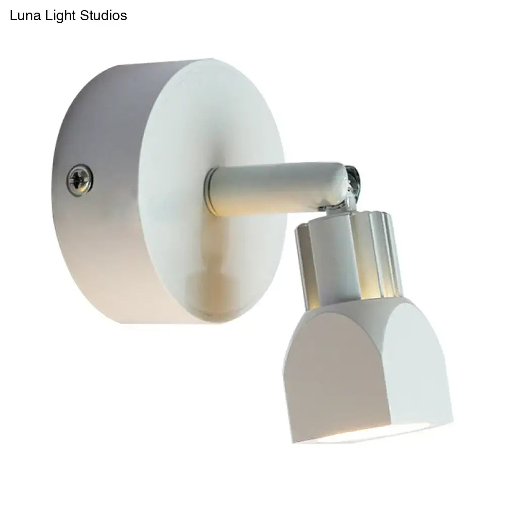 Contemporary style black & white led wall lamp – bedroom spotlight