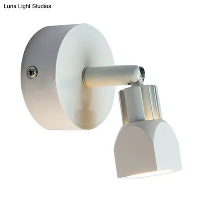 Contemporary style black & white led wall lamp – bedroom spotlight