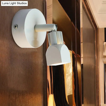 Contemporary style black & white led wall lamp – bedroom spotlight