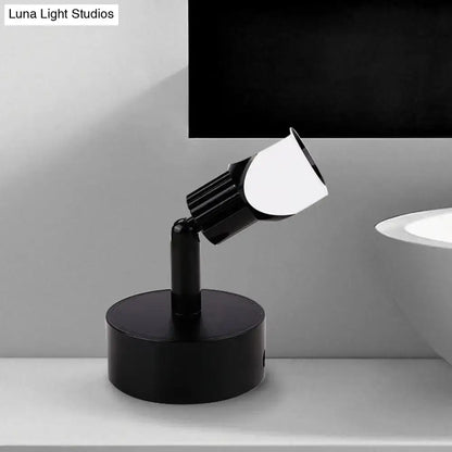 Contemporary style black & white led wall lamp – bedroom spotlight