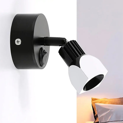 Contemporary style black & white led wall lamp – bedroom spotlight