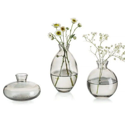 DecorBites™ Mini Glass Flower Vase for Home Decor
