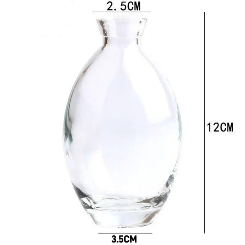 DecorBites™ Mini Glass Flower Vase for Home Decor