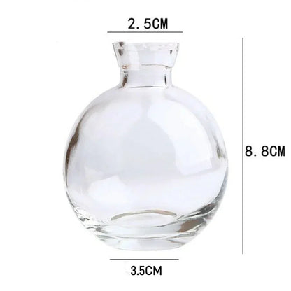 DecorBites™ Mini Glass Flower Vase for Home Decor