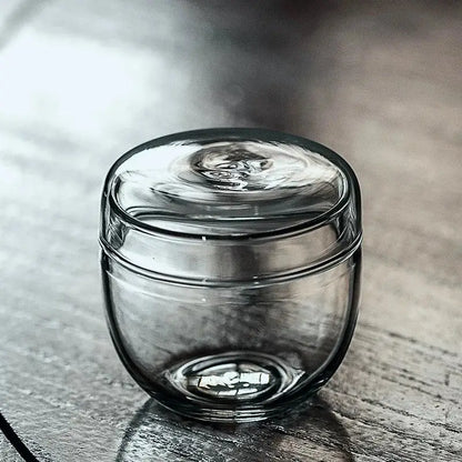 Mini moss glass vase terrarium with landscape moss for living room