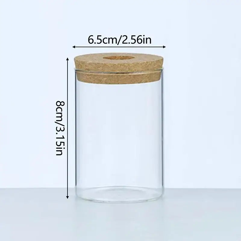 Mini nordic glass hydroponic planter with wood lid living room decor