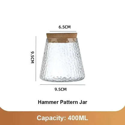 Mini nordic glass hydroponic planter with wood lid living room decor