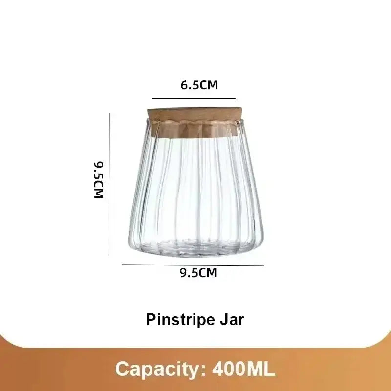 Mini nordic glass hydroponic planter with wood lid living room decor