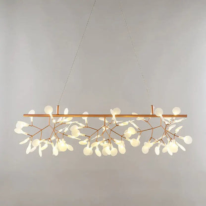 Modern copper gold pendant ceiling lamp kitchen branch chandelier