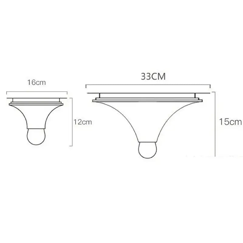 Modern brushed metallic bauhaus lamp bedroom wall light fixture