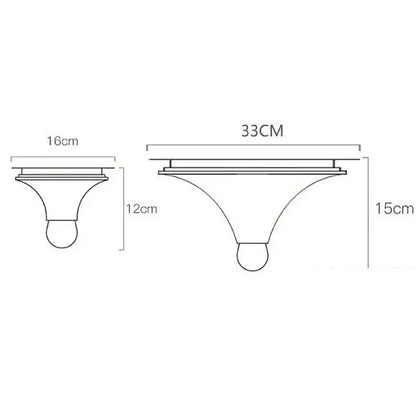 Modern brushed metallic bauhaus lamp bedroom wall light fixture