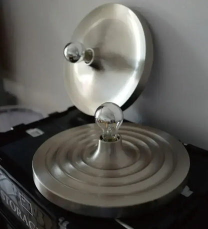 Modern brushed metallic bauhaus lamp bedroom wall light fixture
