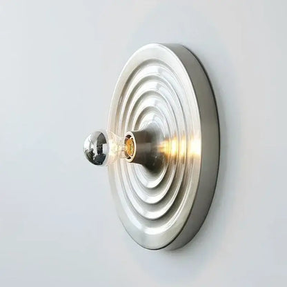 Modern brushed metallic bauhaus lamp bedroom wall light fixture