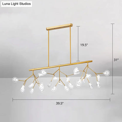 Minimalist black firefly glass lamp dining room 220v-240v chandelier