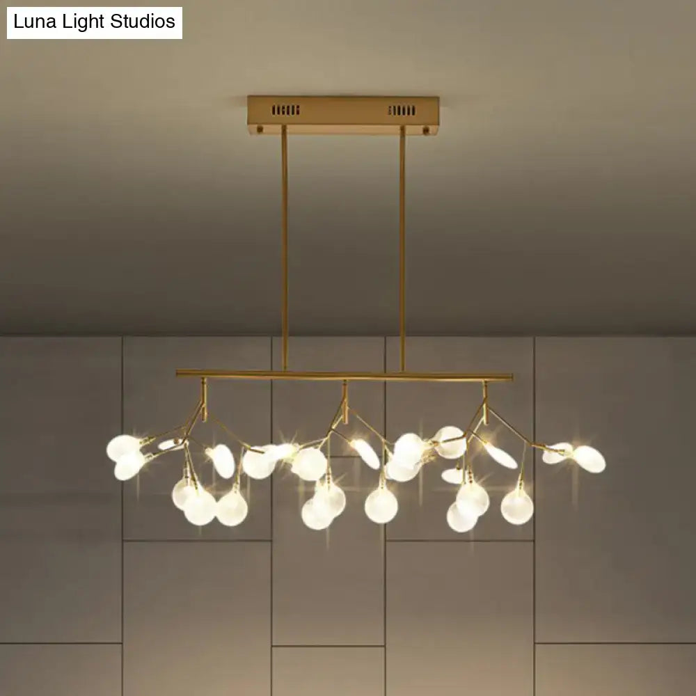 Modern black minimalist led ceiling light for dining room