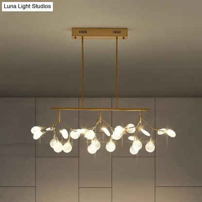Modern black minimalist led ceiling light for dining room