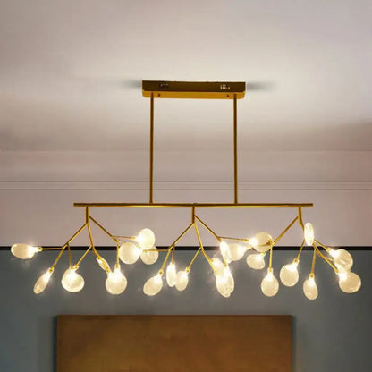 Modern black minimalist led ceiling light for dining room