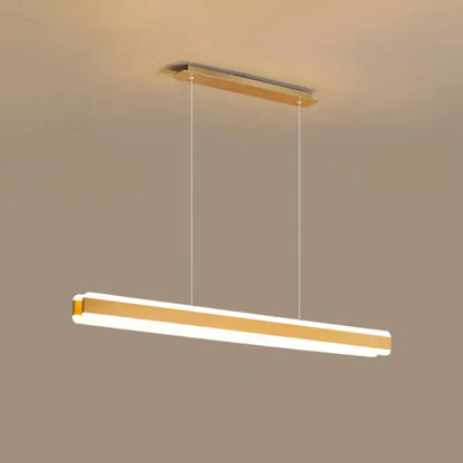 Modern wood and acrylic led island pendant dining room light
