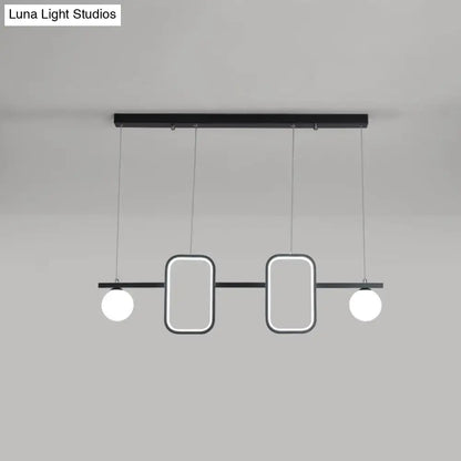 Modern gold symmetrical geometric led pendant light dining room