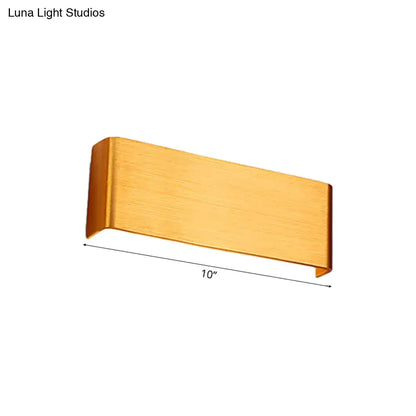 Minimalist black & silver led wall lamp – living room warm white light