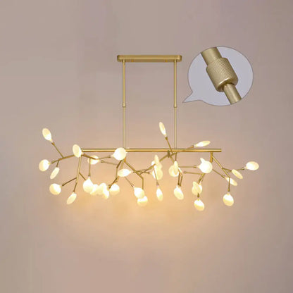 Minimalistic black acrylic twig ceiling pendant – dining room light