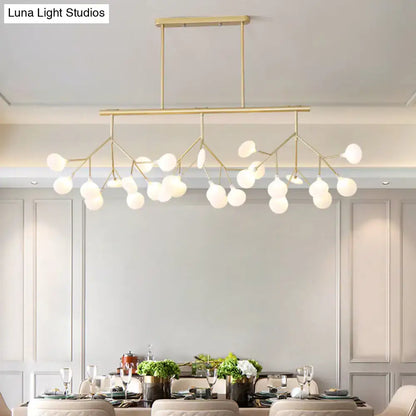 Modern black 27 head led pendant light for living room