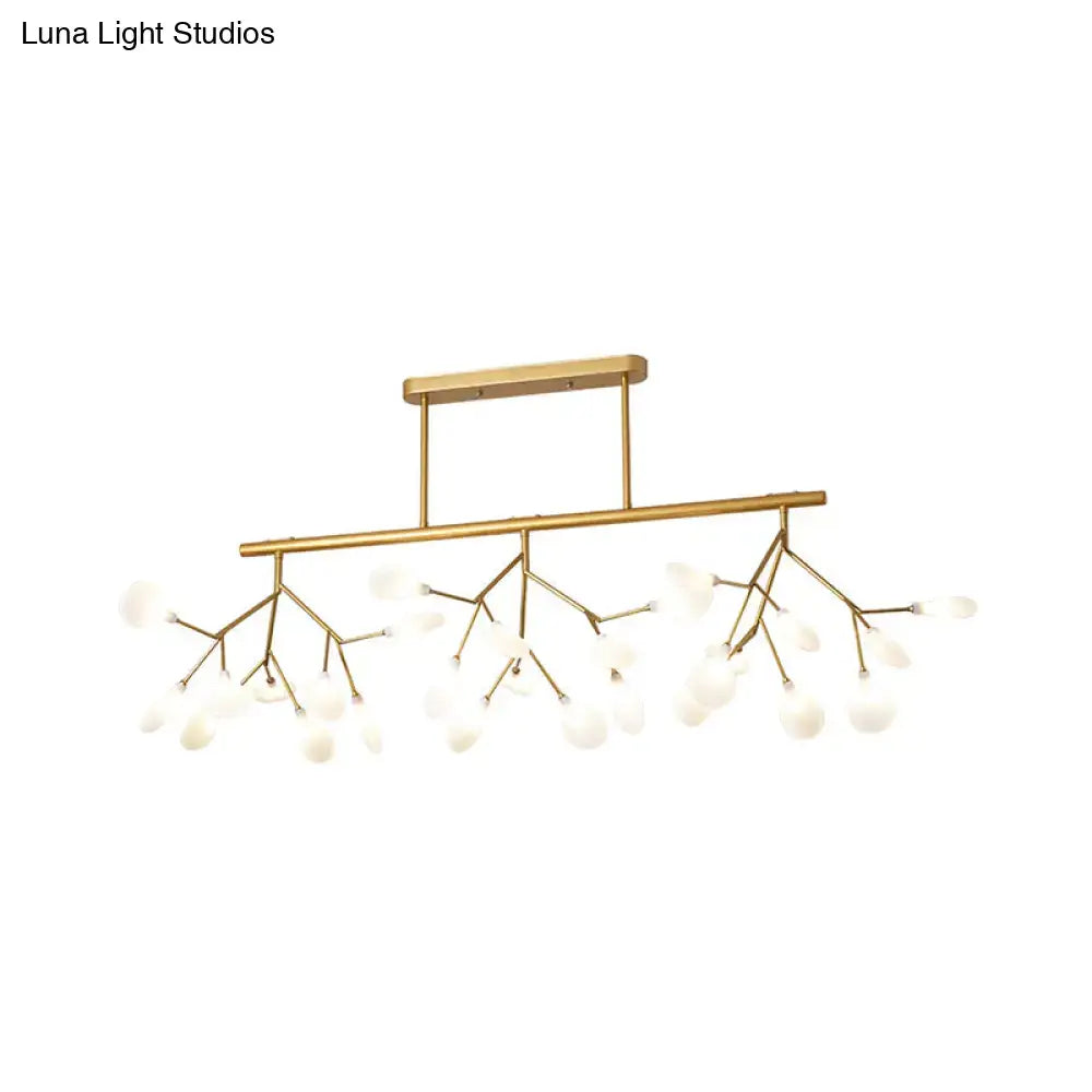 Modern black 27 head led pendant light for living room