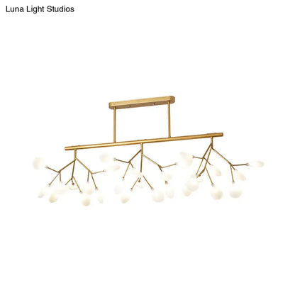 Modern black 27 head led pendant light for living room