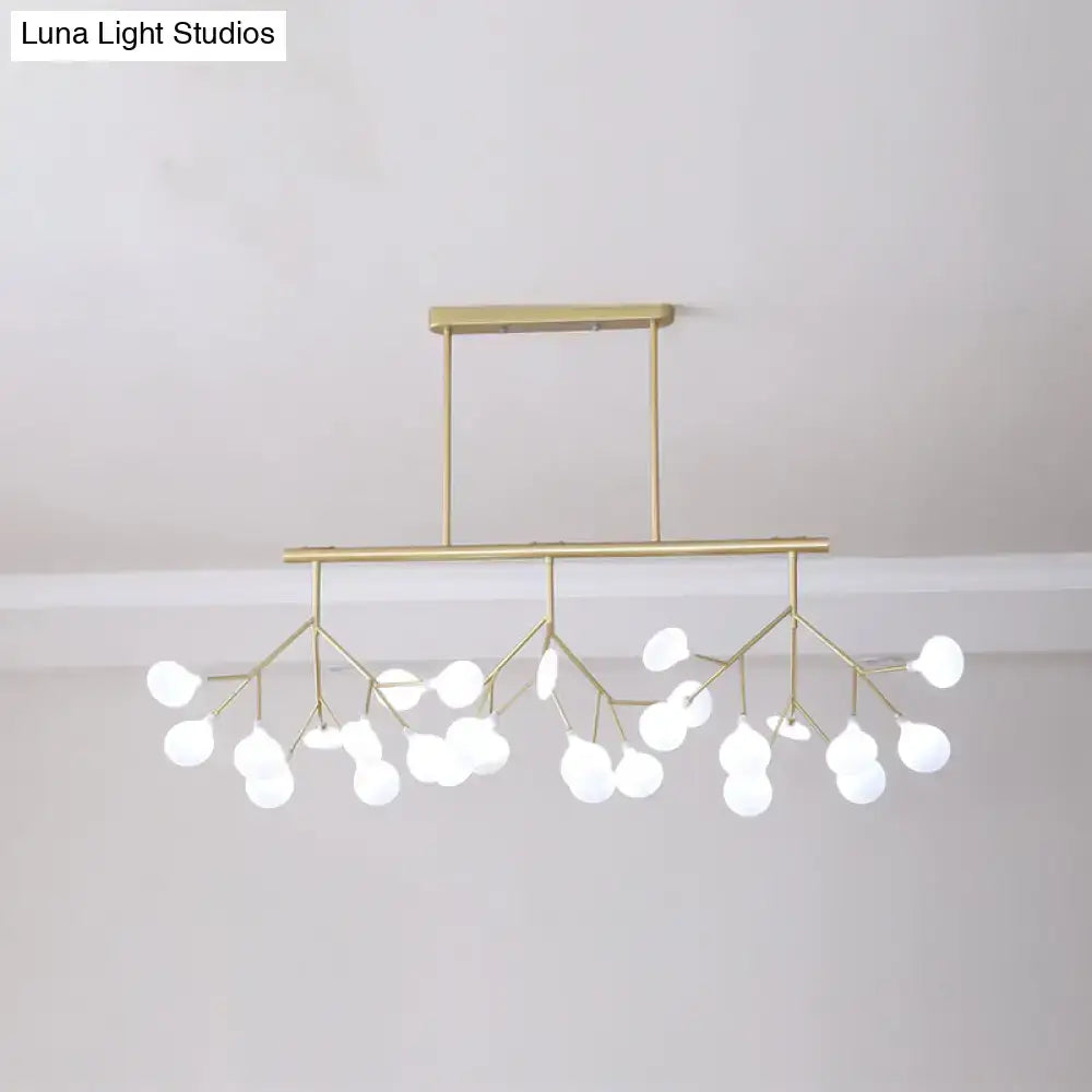 Modern black 27 head led pendant light for living room