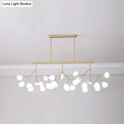 Modern black 27 head led pendant light for living room