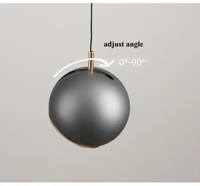 Modern gold and silver adjustable led pendant – dining room light