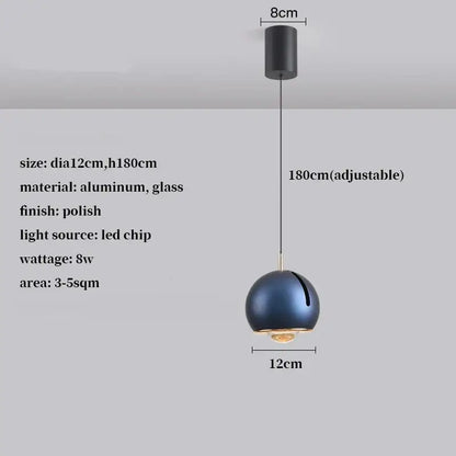 Modern gold and silver adjustable led pendant – dining room light