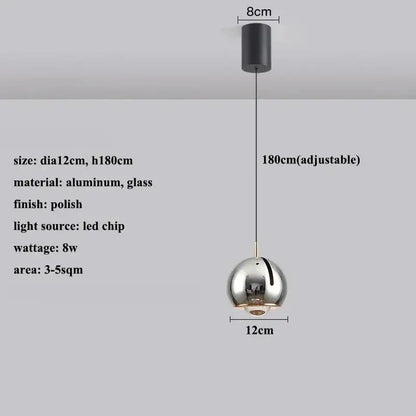 Modern gold and silver adjustable led pendant – dining room light