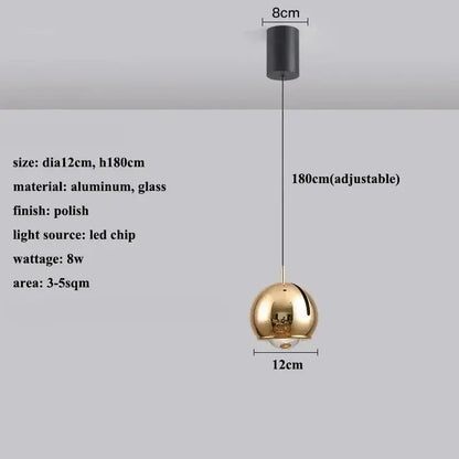 Modern gold and silver adjustable led pendant – dining room light